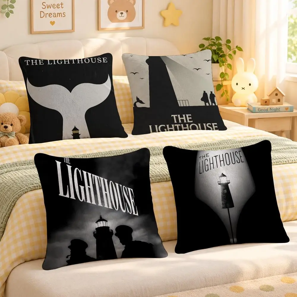 Film Lighthouse Dark Mood Cushion Cover Personalized Soft Plush Pillow Living Room Home Sofa Bedroom Office Car Cushion