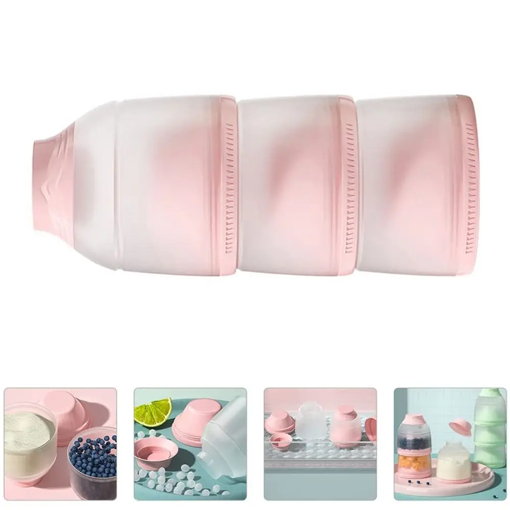 3 Layers Baby Milk Powder Box Compartment Large Capacity Kids Snack Container Non-Spill Moisture-proof Infant Food Tank Room