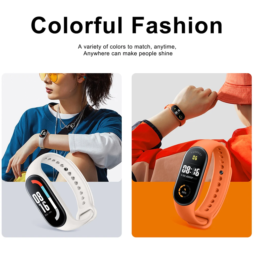 NEW Bracelet for Xiaomi Mi Band 7 6 5 4 3 Camouflage Strap Mi Band 5 4 Strap Silicone Sport Watchband for Replacement Wristband