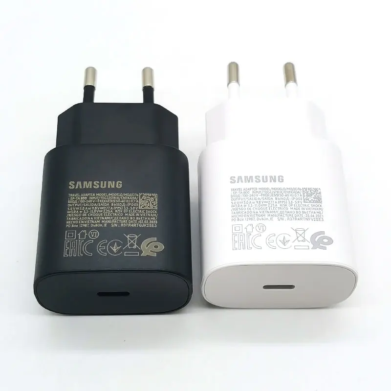 For Samsung Z Flip Fold 6 5 4 3 2 25W Super Fast Charger Adapter Type C Cable For Galaxy S20 S21 S22 S23 S24 Note 20 Ultra 10 FE