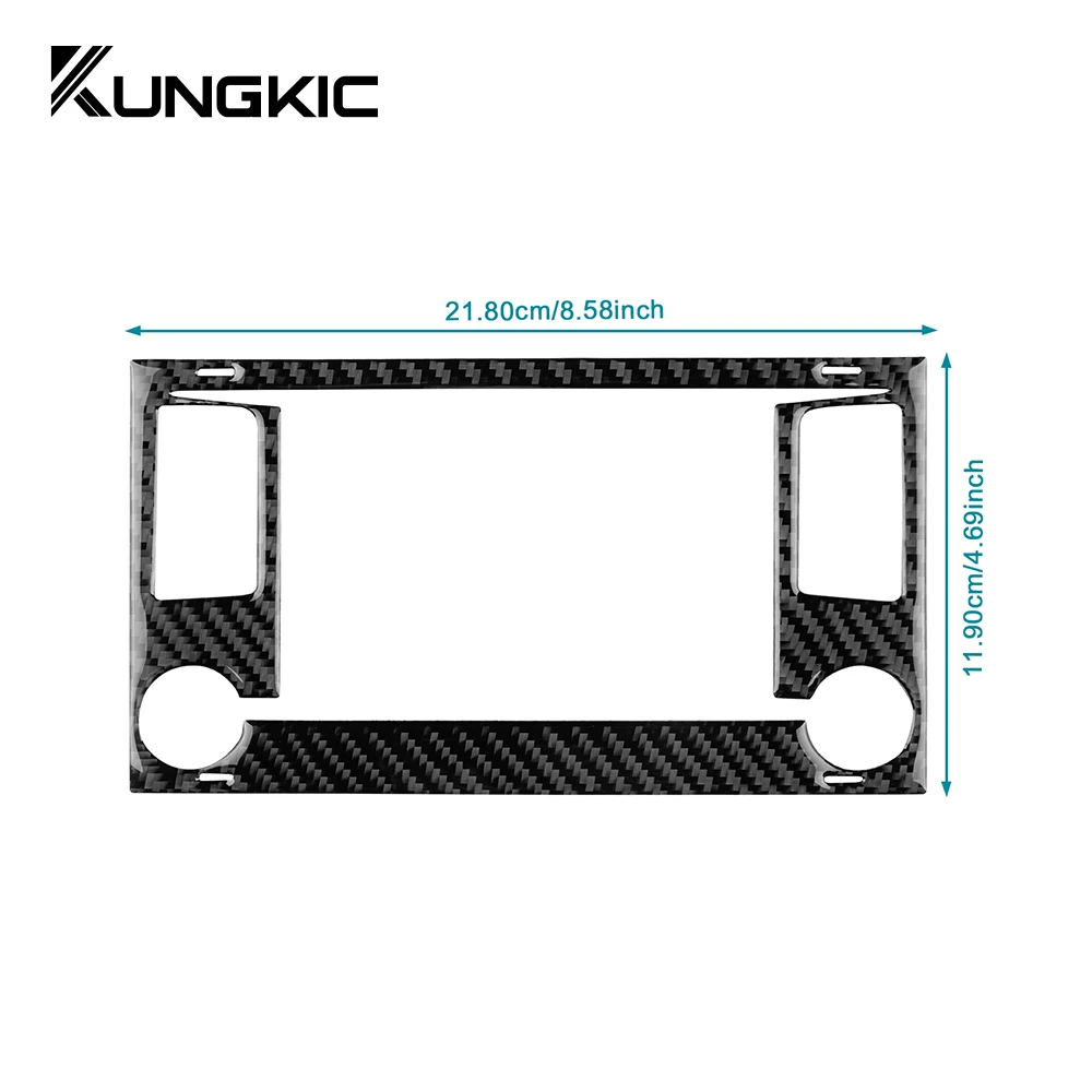 Real Soft Carbon Fiber Sticker For Seat Leon 2013 2014 2015 LHD RHD Car Central Control Screen Trim view 6