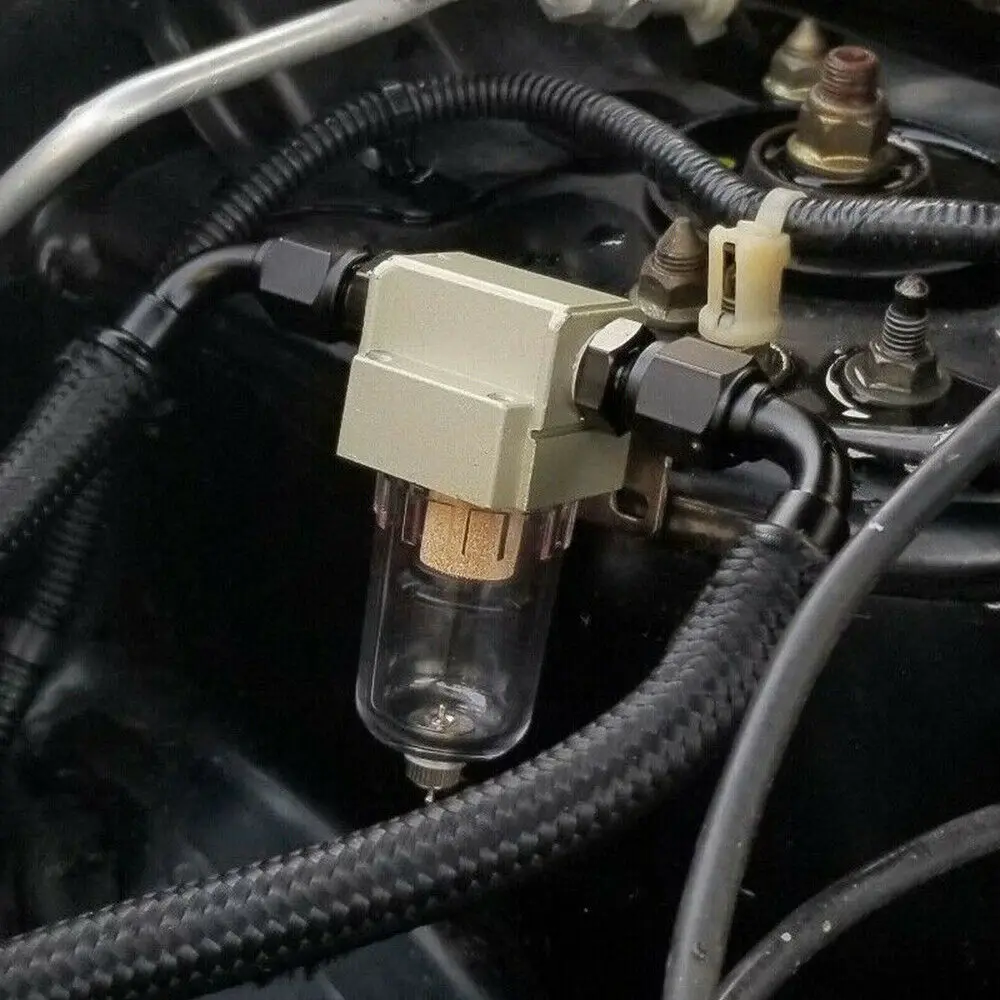 WLR - Universal Engine Oil Catch Tank / Oil can Filter out impurities auto accessories / Oil and gas separator WLR-OST01