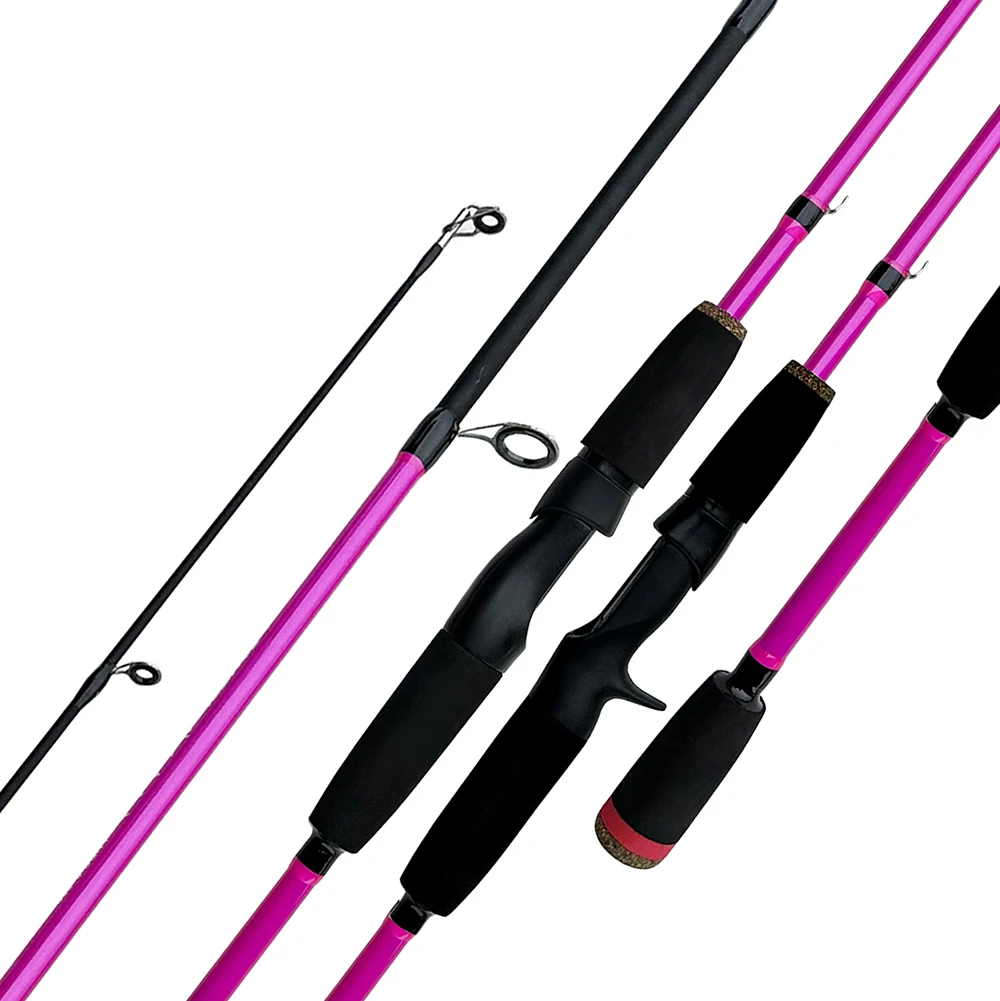 Ultralichte Hoge Koolstof Ml Draaiende Hengel Haspel Combo 2 Sectie Lokaas Jigging Aas Wt. 8G-25G Met Vislijn 1.8M 1.65M