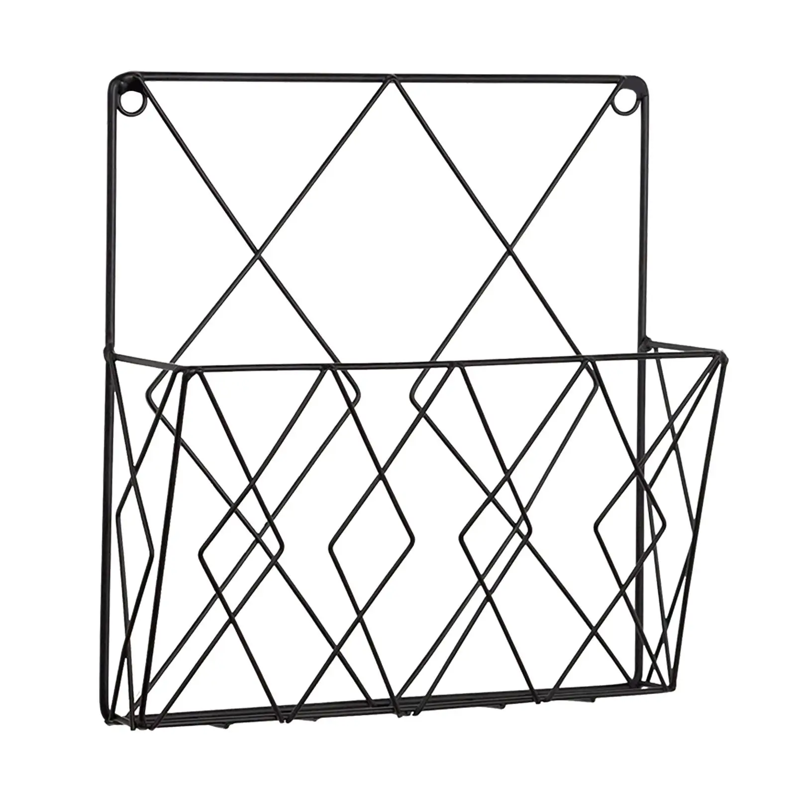 Iron Newspaper Storage Rack Books Organizer, Hanging Standing Basket Display Stand for Study Room Bedroom Office files Books