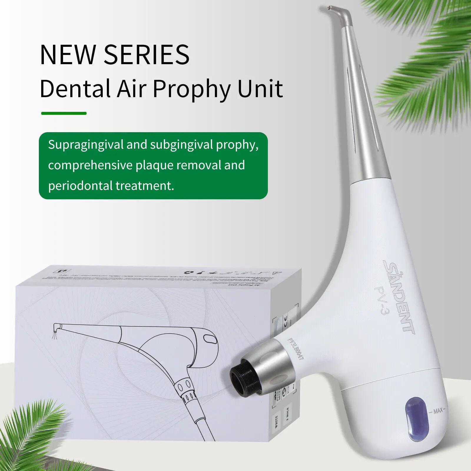 4/2 Hole Dental Air Prophy Flow Teeth Polishing Polisher Handpiece Hygiene Jet Metal Head black/white color Dental Equipment