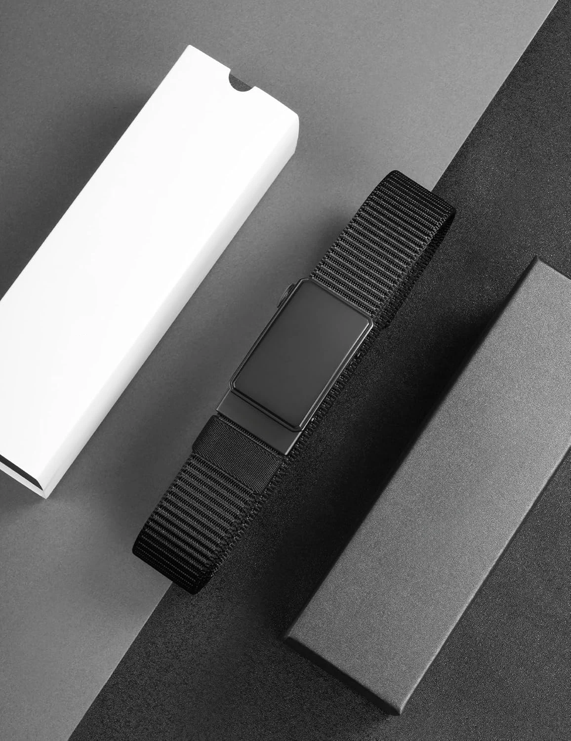 Men's Elastic Metal Automatic Buckle Tactical Belt