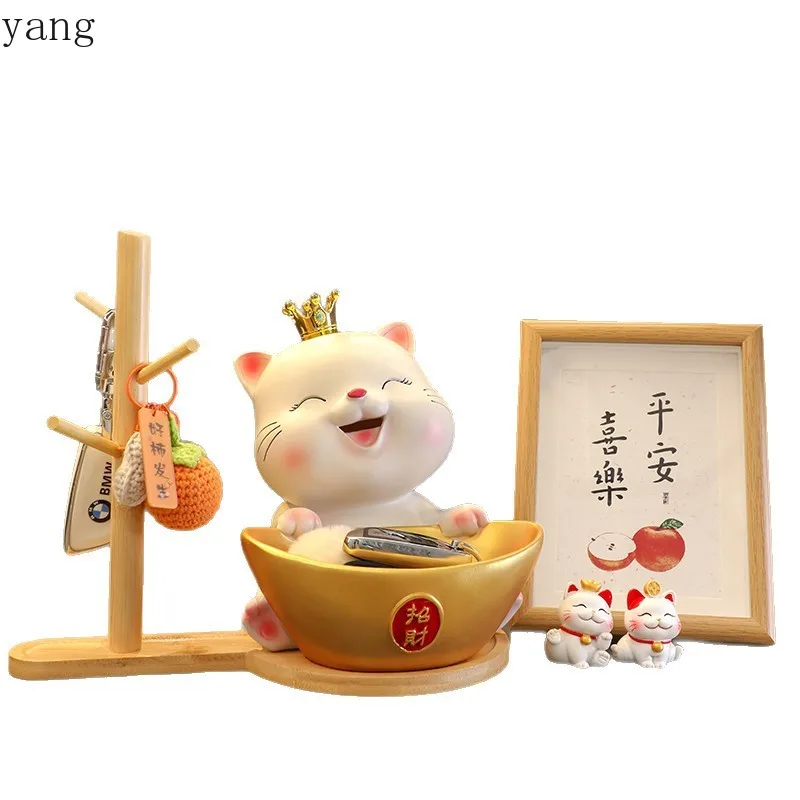 CX Lucky Cat Entrance Entrance Entrance Key Storage Ornament Living Room Shoe Cabinet Home Decorations