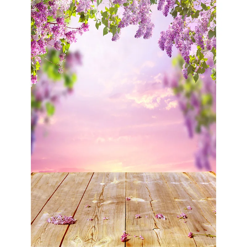 NITREE Art Fabric Valentine Day Photography Backdrops Prop Love Heart Rose Wooden Floor Photo Studio Background  211215-03