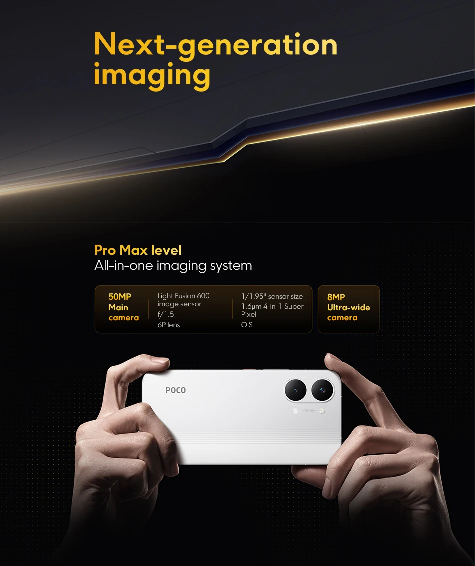 Mobile Phones Global Version Xiaomi POCO X8 Pro Max 8500mAh 6.83'' 1.5K 120Hz Ultra-Bright AMOLED Display Dimensity 9500s