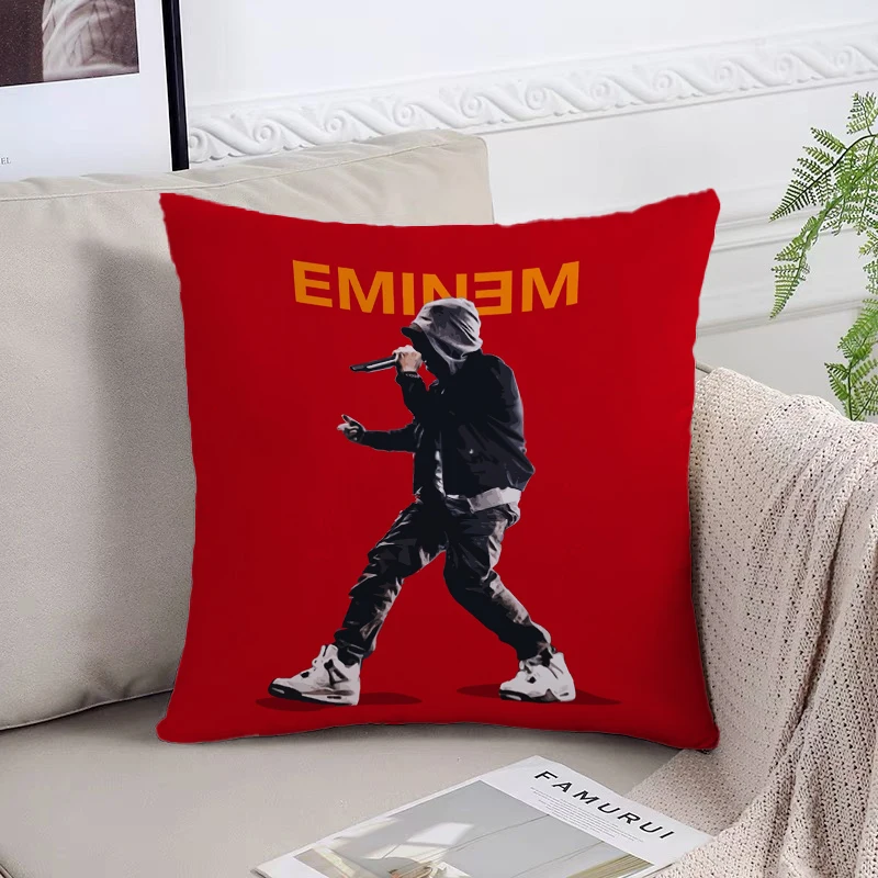 Pillowcase 45*45 E-Eminem Fan Gifts 45x45 Cushion Cover for Pillow Covers Decorative Luxury Home Decor Bed Pillowcases Cushions