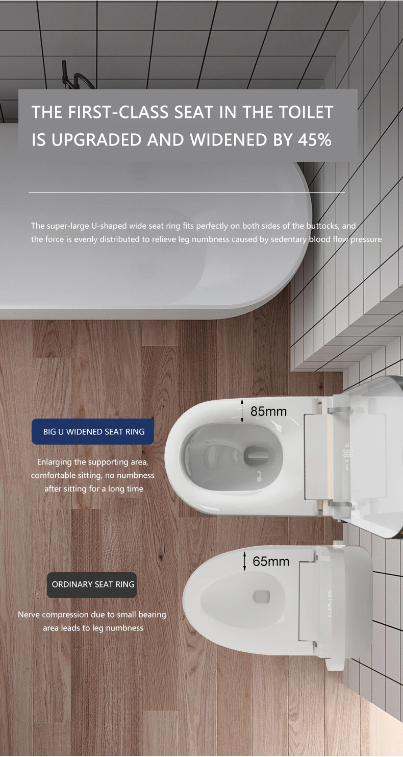 Автоматические туалеты с датчиком смыва Интеллектуальные умные туалеты для ванной комнаты Автоматические туалеты Умный туалет