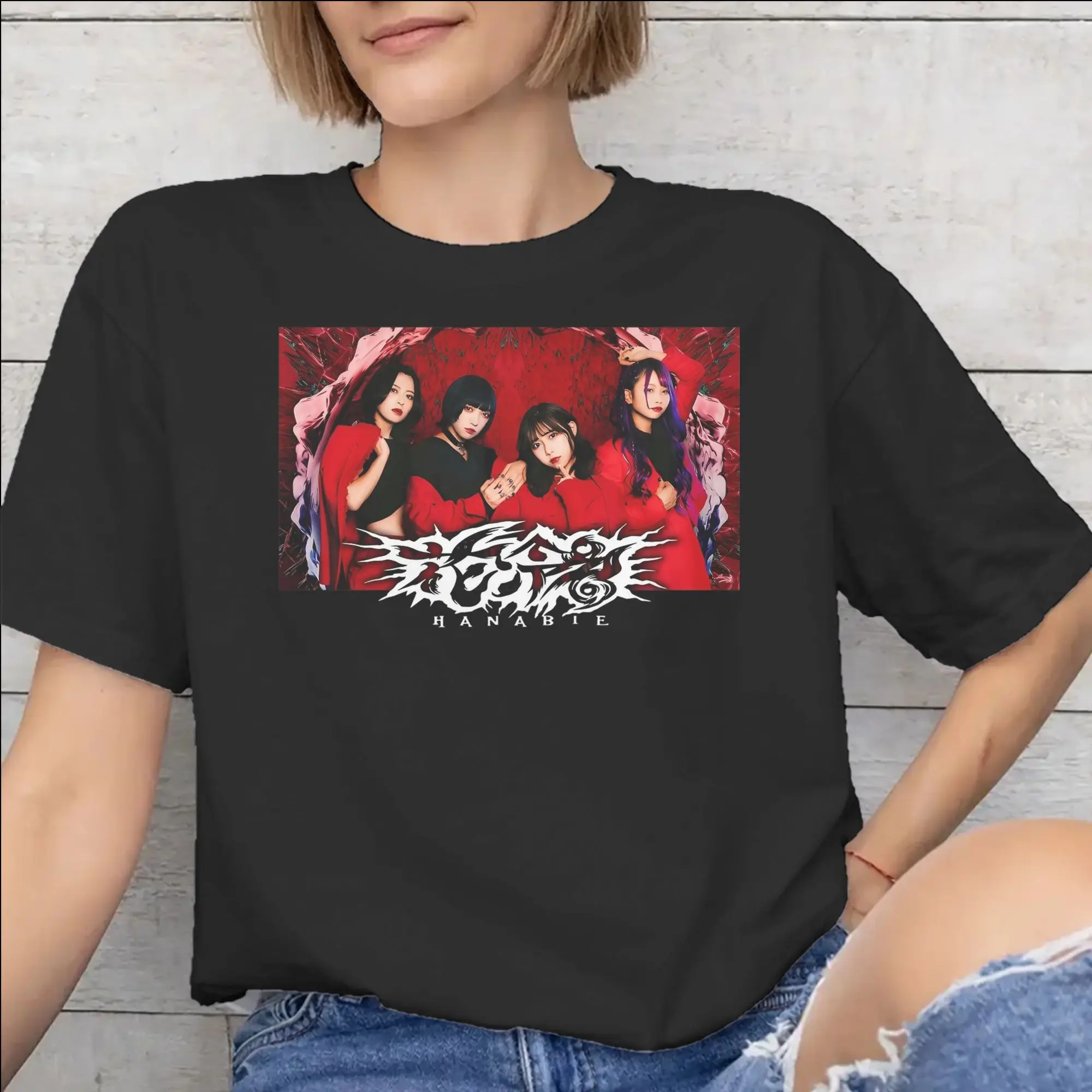 Hanabie Band  Tee Shirt for Men Women New Arrival T Shirts  100% Cotton Clothing