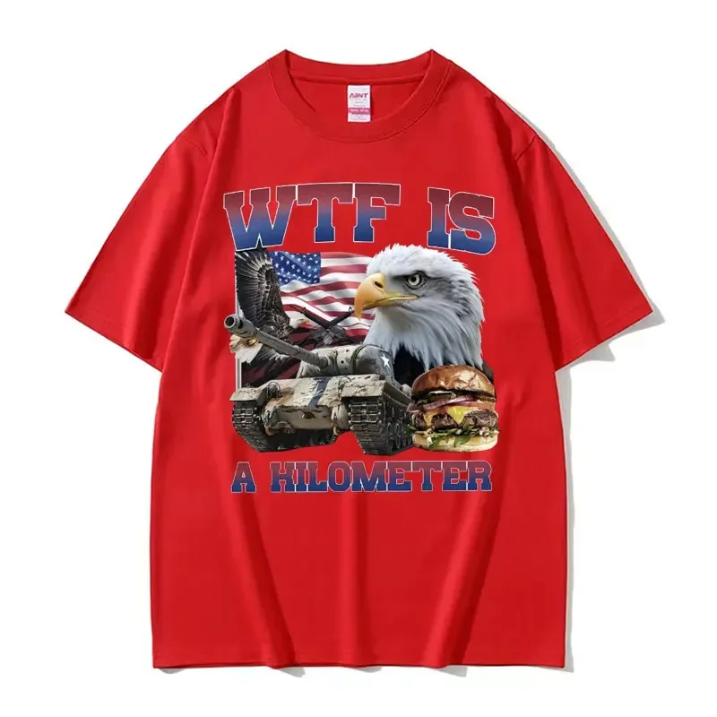 Wtf هو كيلومتر مضحك ميمي الجرافيك تي شيرت المرأة موضة ريترو الإناث تي شيرت للجنسين عادية تي شيرتات قصيرة الاكمام Y2k