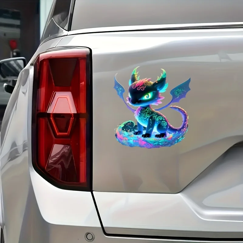 1PC Charming Colorful Dragon Motorcycle Stickers for Fuel Tank Waterproof Sunscreen DIY Car Trunk Bumper Windows Vinyl Decals - view 4
