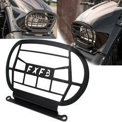 Motorcycle Black Headlight Fairing Head Light Grill Cover For Harley Softail M8 Fat Bob FXFB FXFBS 2018-2022 2021 2020 2019