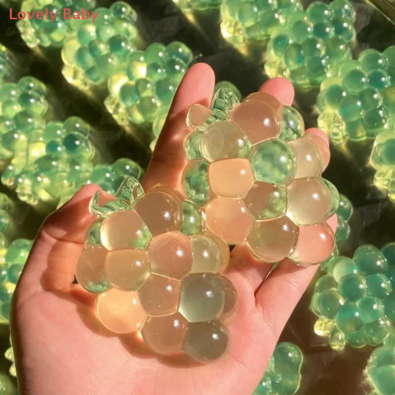 【BS】1개입 스트레스 해소 손 장난감 과일 포도 장난감 불안 완화 과일 스트레치 슬로우 라이징 감각 장난감