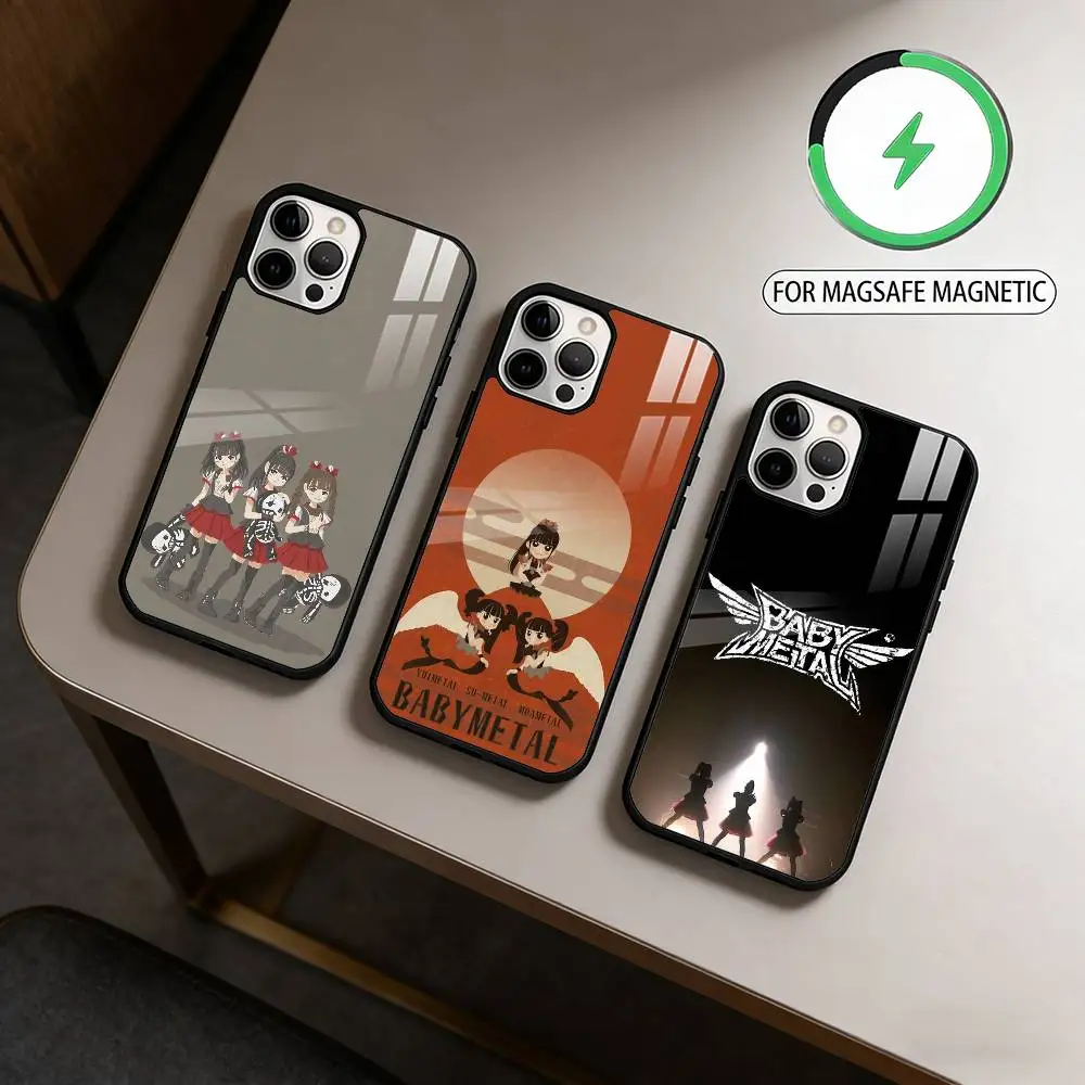 R-Rock Band B-Babymetal  Phone Case For iPhone17,16,15,14,13,12,11 Plus,Pro Max Magnetic For Magsafe Wireless Charging