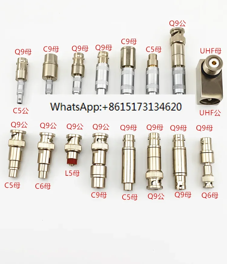 

3pcs C9 head Q9 seat adapter ultrasonic flaw detector interface conversion connector FFA.1S male-BNC female