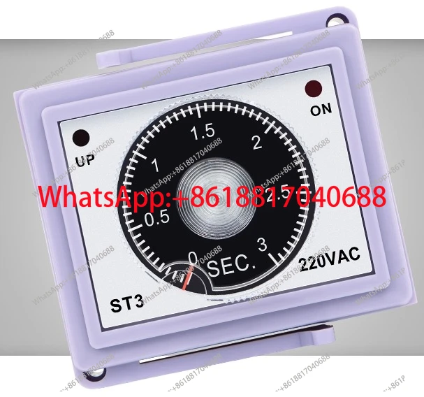 ST3 pedal type sealing machine regulator time relay delay timing 220V3 pin 4 pin 3 second 6 second