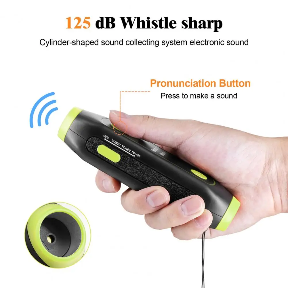 Referee Whistle Adjustable Volume Battery-operated Multipurpose Practical Camping Hiking Survival Electronic Whistle Tool