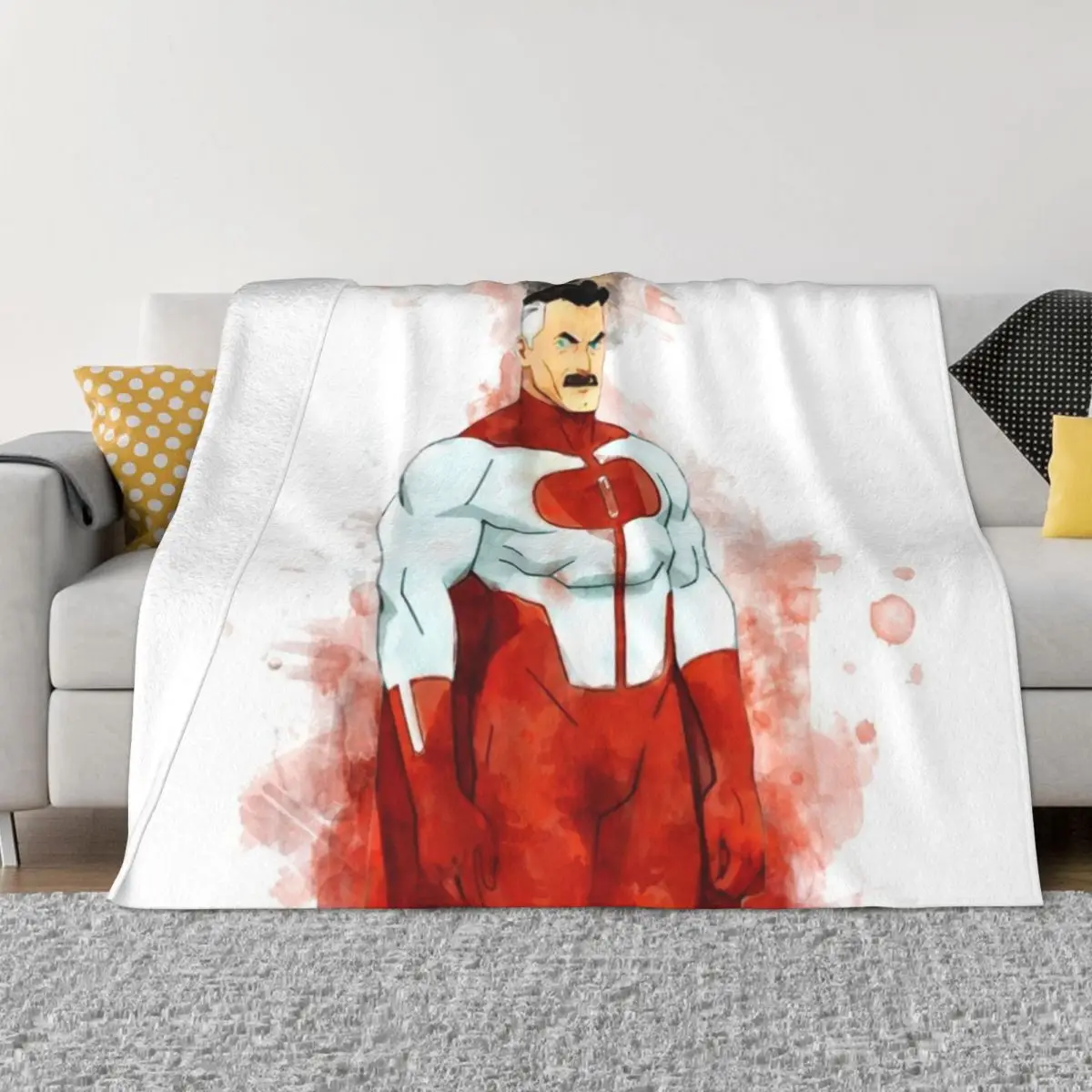 Invincible - Omni-Man *watercolor* Throw Blanket Beautifuls For Sofa Thin Blankets