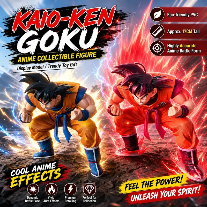 Resin Art Goku - New 17cm Dragon Ball Kaiouken Son