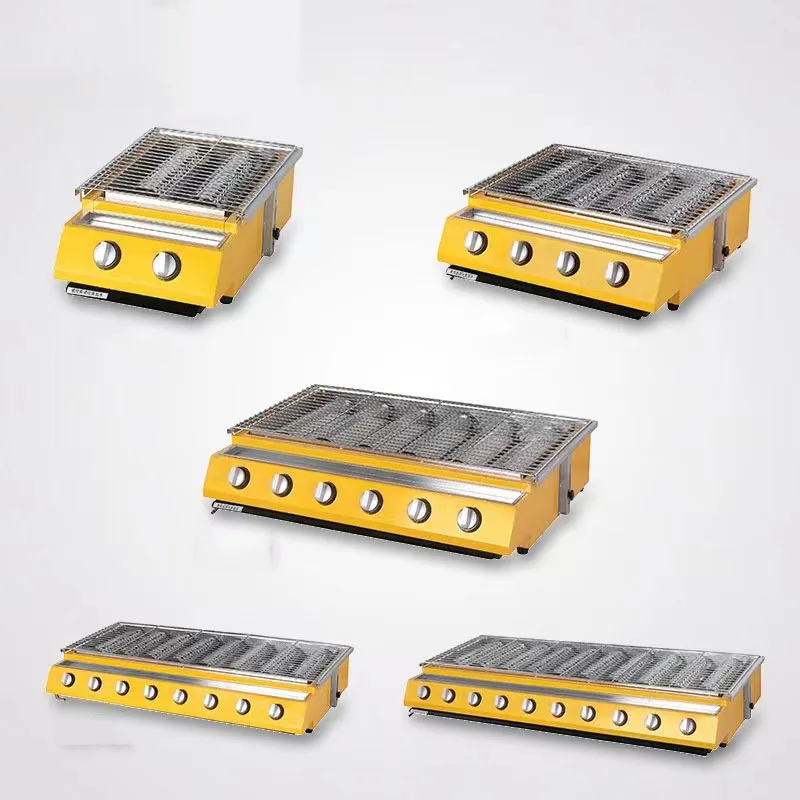 High Quality Professional Commercial & Home Use Flat Top Smokeless Indoor Gas BBQ Grills Fun Home Made Hotel Restaurant Supplies