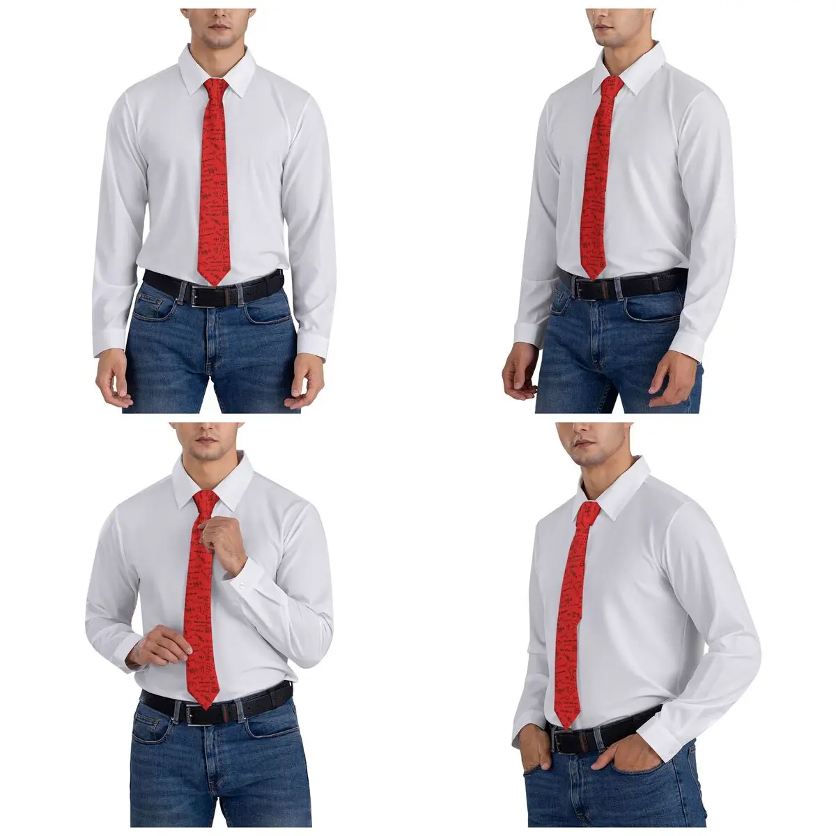 Math Formulas And Numbers Necktie Men Women Fashion Polyester 8 cm Science Physics Mathematics Equation Nerd Neck Ties Men