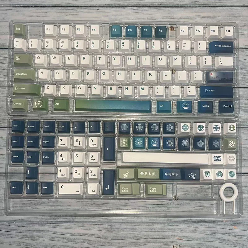 132 مفتاحًا من الكرز رحلة المناظر الطبيعية الأسطورية اللوحة الحرارية التسامي أغطية المفاتيح PBT للوحة المفاتيح الميكانيكية MX