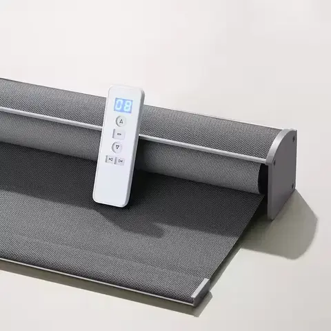 Customized Blinds Polyester Easy To Clean Children Safe Zigbee Homekit Motor Connect Alexa Motorized Roller Blinds For Windows