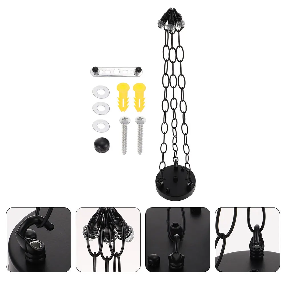 

1 set Ceiling Cover Plate For Chandelier Pendant Lights Vintage Industrial Style Mounting Bracket Chain Hanging Lamp Hardware