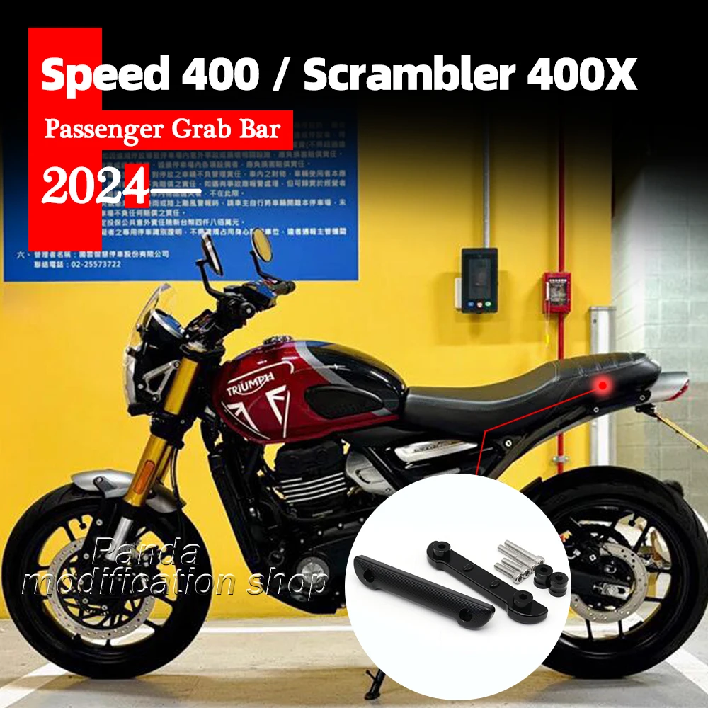 For Triumph Speed 400 Split-Type Rear Grab Bar Scrambler 400X 2024 2025 Passenger Grab Bar