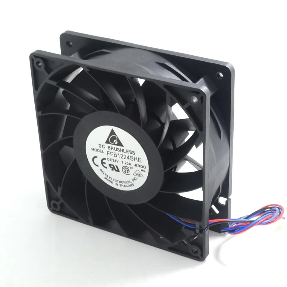 12038 FFB1224SHE 12cm 120mm 24V 1.20A big air volume converter cooling fan 120*120*38mm