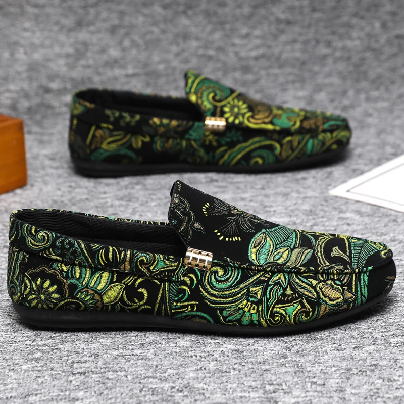 YRZL Driving Loafers Men Casual Shoes Summer Walking Shoes Non Slip Lightweight Sneakers Comfortable Breathable Flats Lazy Shoes