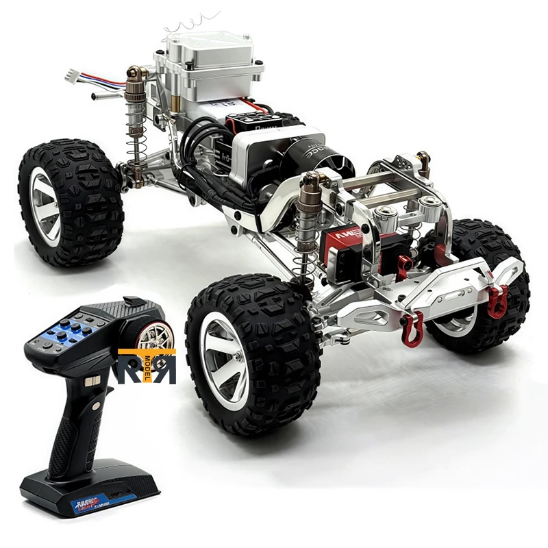 All-metal Chassis RC Car with 25KG Servo, 80A ESC, Waterproof Upgraded Electronic Equipment, and Remote Control Car Chassis Kit