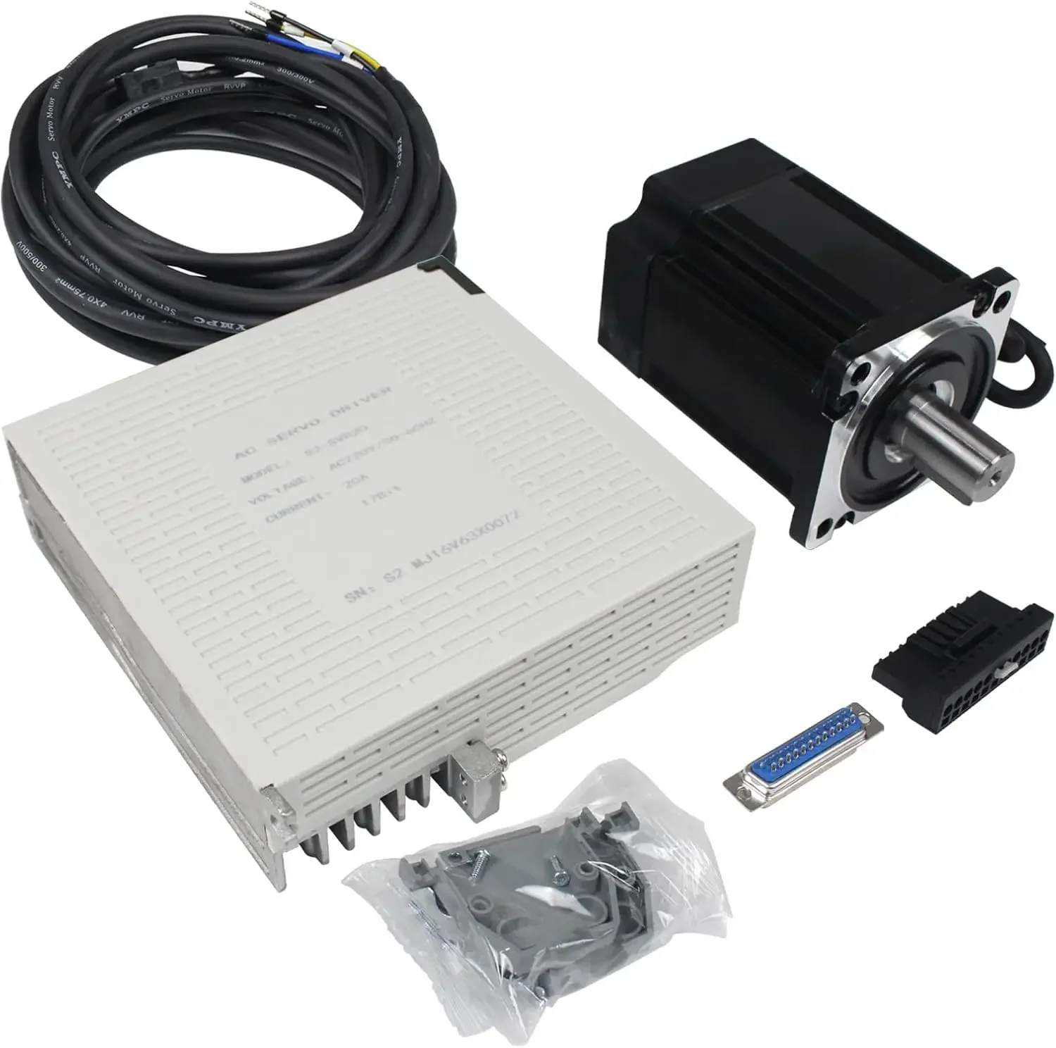 

Серводвигатель YPMC-750W 110В с драйвером и контроллером ЧПУ для гравировального станка/фрезерного станка/робота (с тормозом)