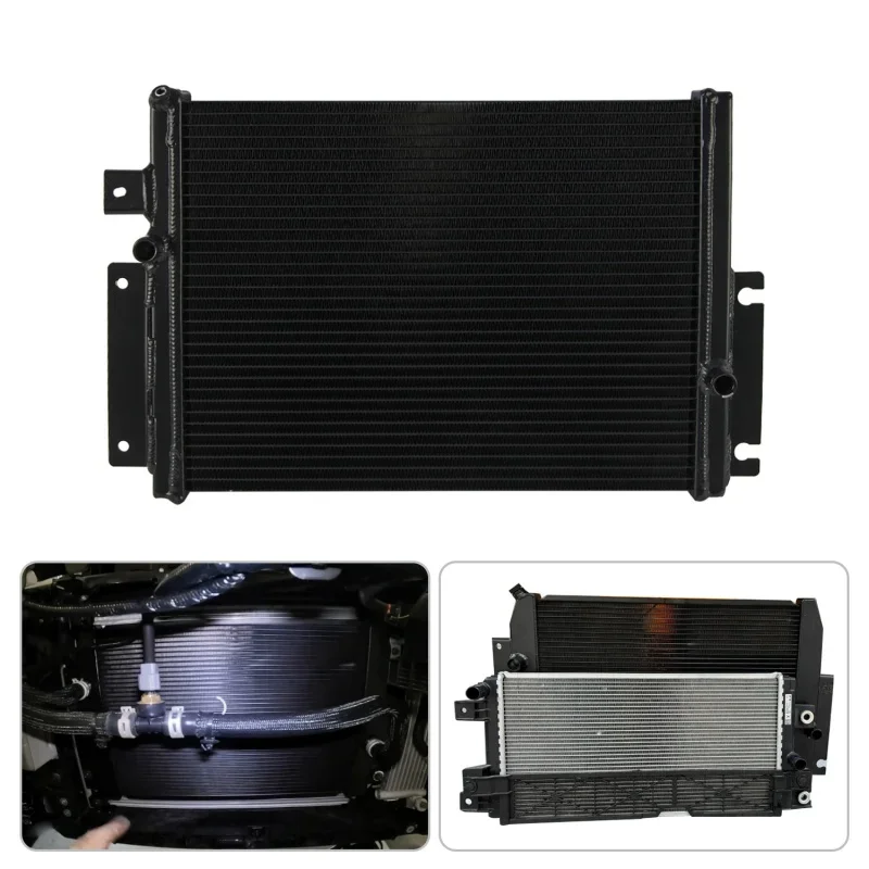 Upgraded Front Mount Heat Exchanger Black Aluminum For Nissan Z RZ34 VR30DDTT 3.0L V6 2023+ Turbo Cooling Competition