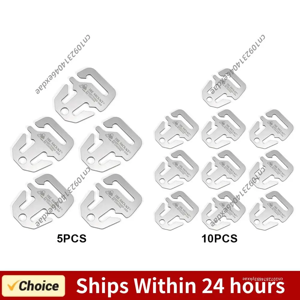 5/10Pcs Anchor Awning Fastener Stainless Steel Tight Rope Buckle Awning Canopy Fastener Camping Accessories