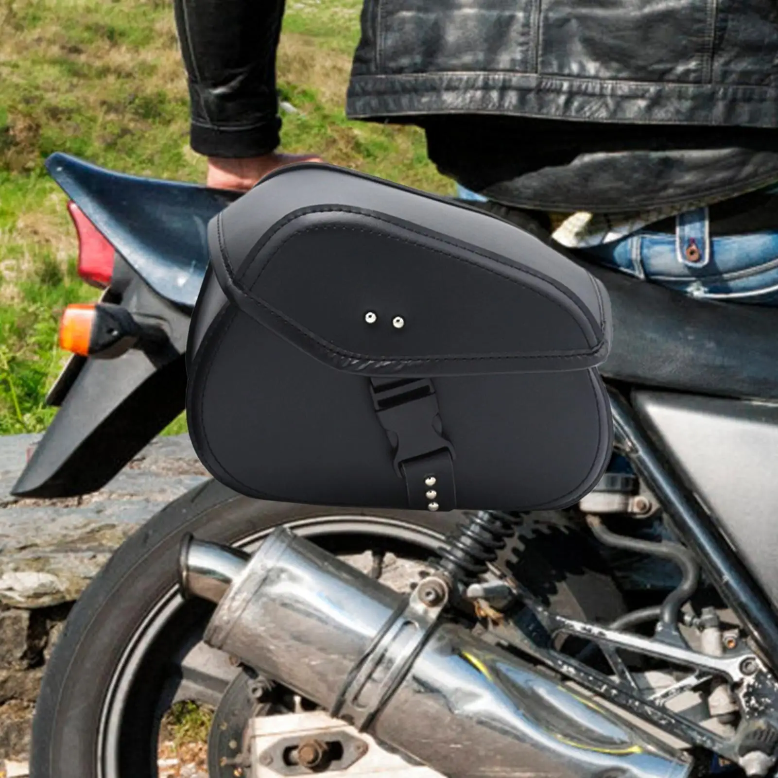 

Universal Motorcycle Saddlebag Rear Seat Bag Waterproof Pouch Luggage Storage Bags Saddle Bag For Honda ForHarley For Yamaha