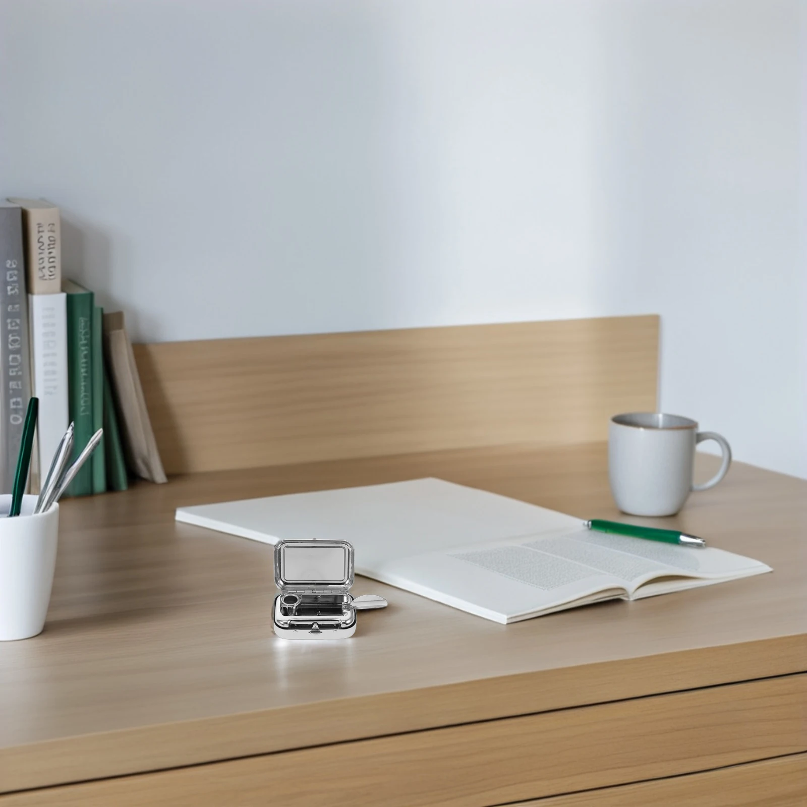 

Mini Pocket Ashtray Stainless Steel Portable For Car Home Office Outdoor Travel Compact Durable Windproof Ash Holder