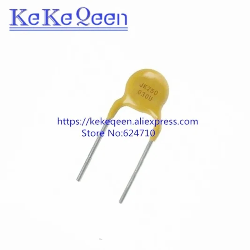 50PCS/LOT JK250-030U PPTC Recovery Fuse JK250 030U 250V 030U 30MA 0.03A PTC Original Authentic