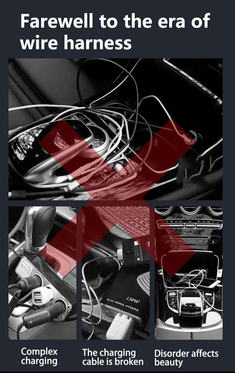 Ładowarka samochodowa do magnetycznego bezprzewodowego uchwytu na telefon pasująca do Peugeot 308, odpowiednia dla modeli z lat 2014-2019, ładowarka bezprzewodowa.