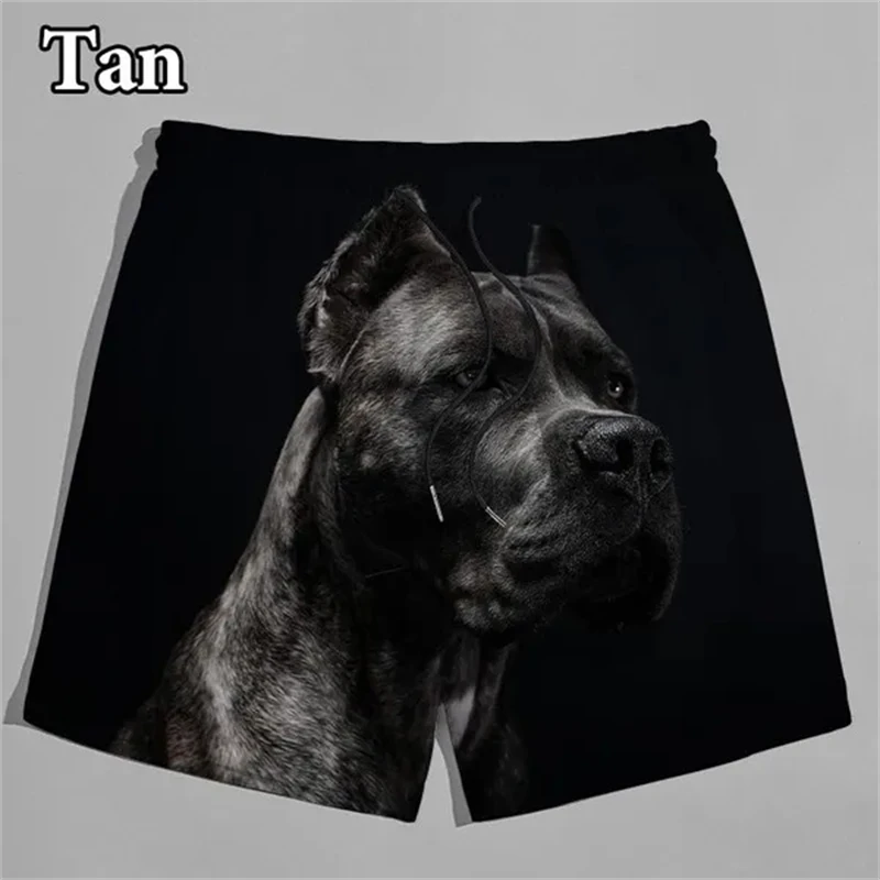 Hond 3d Print Cool Strand Shorts Broek Pet American Bully Heren Dames Street Shorts Zomer Digitaal Hombre Ropa Zwembroek