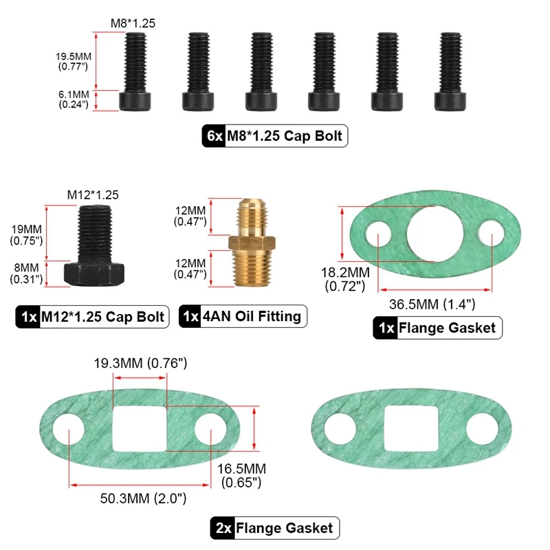 Oil Feed Line Drain Fitting Flange Kit For Toyota Supra 1JZGTE 2JZGTE 1JZ/2JZ Single Turbo WLR-TOL22