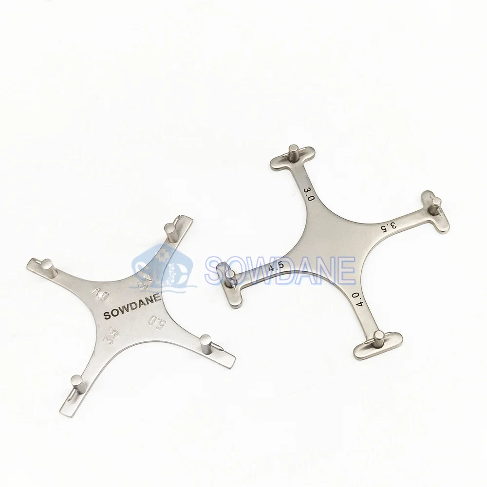 High Precision Lab Orthodontics Bracket Positioning Gauge with Lead Points Cross Type  for Anterior and Posteriors