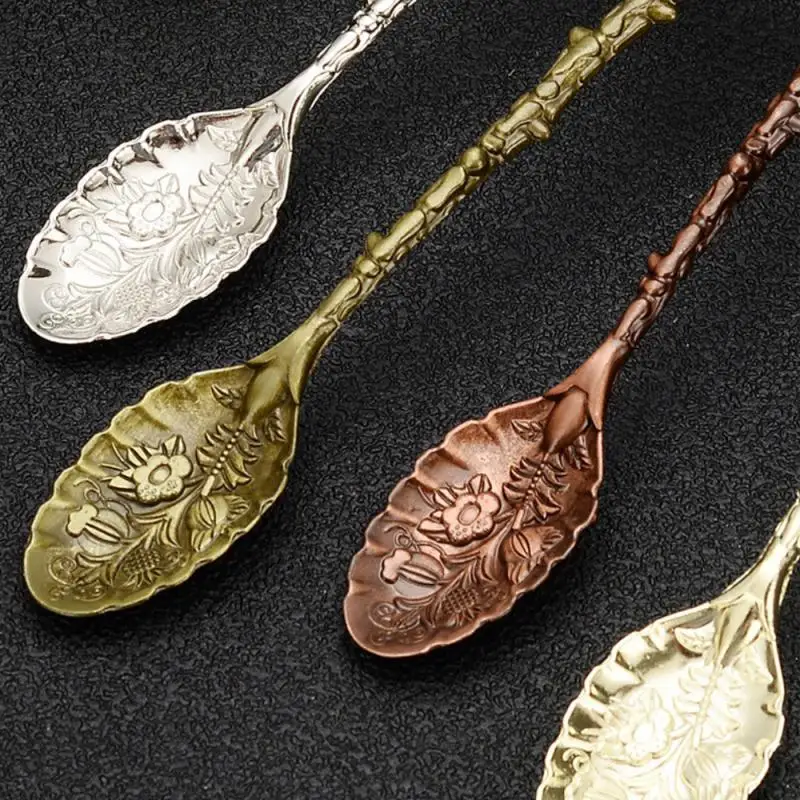 Tea Spoon Flatware Dessert Dining Bar Wholesale Hot Stirring Spoon Crystal Head Creative Mug Coffee Ice Cream Mixing Spoon Spoon