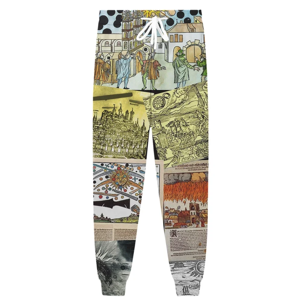 

CLOOCL Men Trousers The Garden of Earthly Delights Pattern 3D Sweatpant Casual Women Trousers Harajuku Outdoor Jogging Pants