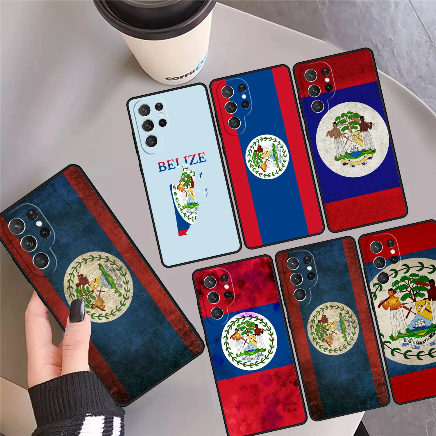 

Чехол для телефона с флагом Белиза, чехол для Samsung Galaxy S24 S25 Ultra S23 S22 Plus S21 FE S20 Note 10 20 Pro Ultra