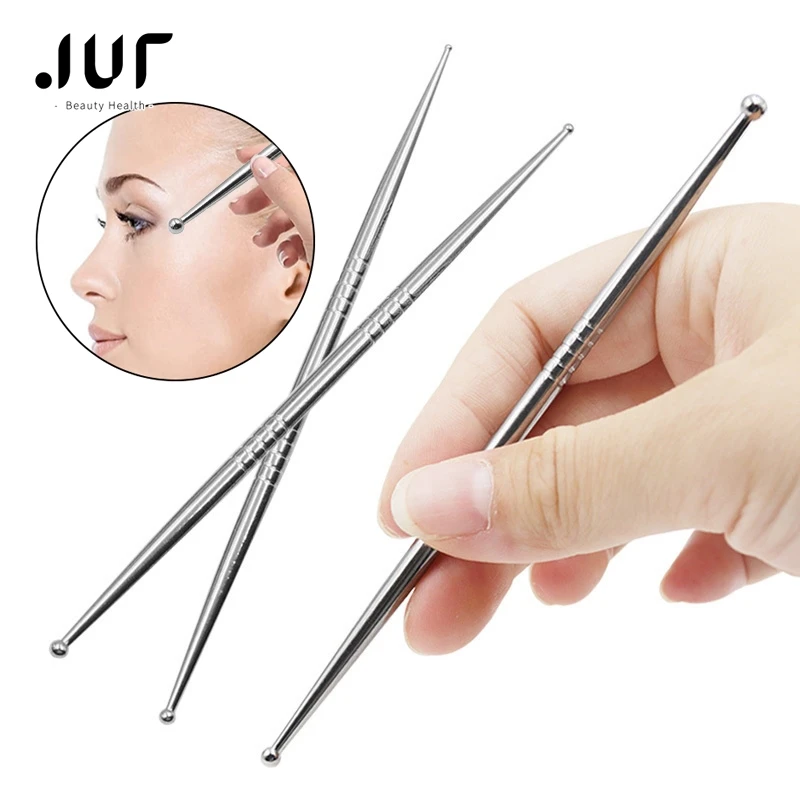 

1 Pcs Auricular Acupuncture Point Probe Ear Massager Facial Tools Face Pens Pressure Stick Acupressure Stainless Steel