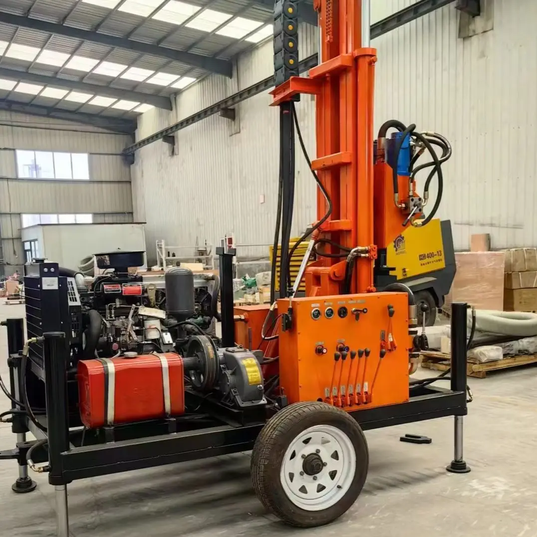 

Customized Water Well Drilling Rig – 200m Hydraulic Rotary Borehole Machine